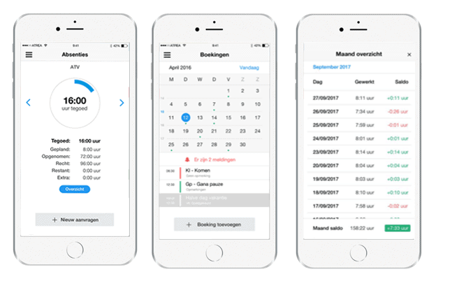 Employee Self Service met de mobiele app van Atrea
