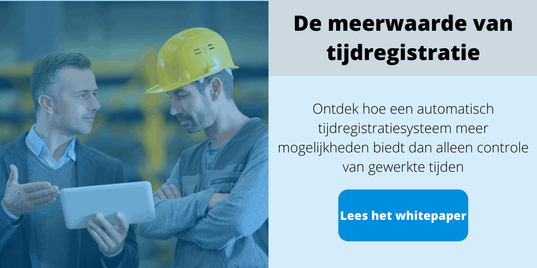 Knop waarmee u terecht komt op de downloadpagina van het whitepaper De meerwaarde van tijdregistratie.
